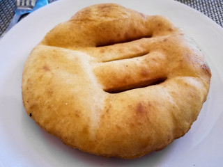 Tibetan Bread on a Plate