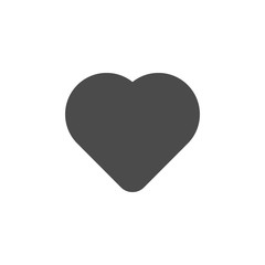 Heart glyph icon and romance element