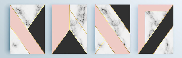 Modern abstract covers set, minimal covers design. Colorful geometric background, vector illustration.