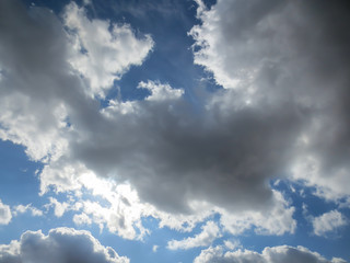 blue sky with white clouds