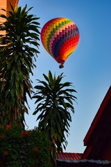 Fototapeta na wymiar Ballooning in Vang Vieng