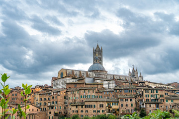 Fototapeta na wymiar Beautiful view of the historic city of Siena, tuscany, Italy