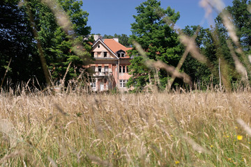 Castle in Crna Mlaka, seen from the grass