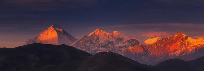 Printed roller blinds Himalayas Sunrise on Dhaulagiri, Nepal
