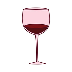 Isolated wine cup vector design
