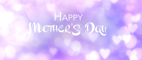Naklejka na ściany i meble Happy Mother's Day - Greeting Card - Background banner