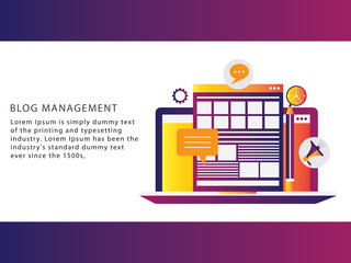 blog management design concept