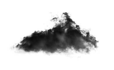 black clouds on white background