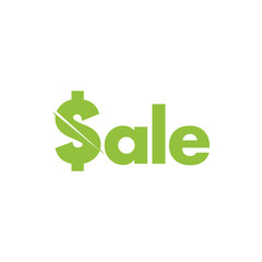 money dollar cut price sale text logo vector