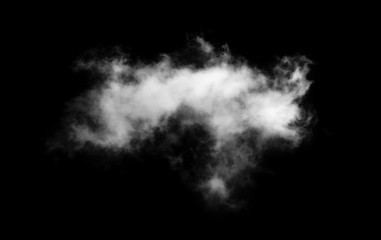 clouds on black background