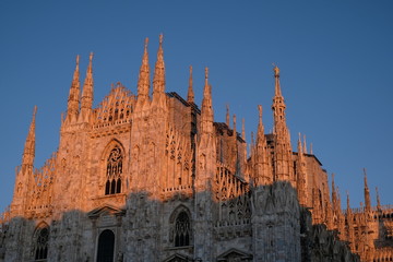 Duomo di Milano al tramonto