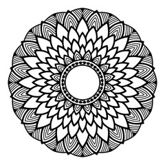 Abstract mandala on white background