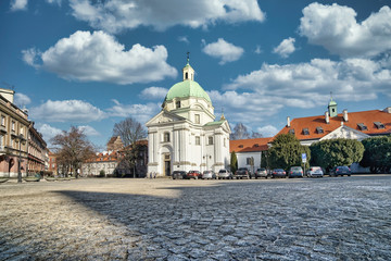 Cobbled market place of the old town