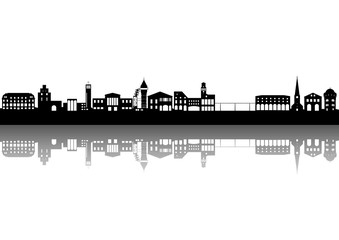 Obraz premium Mülheim an der Ruhr Spiegelung