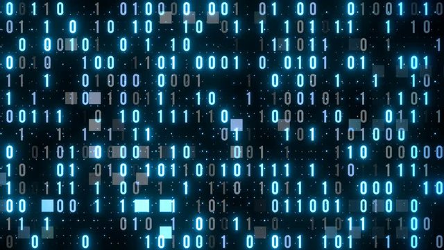 digits wall computer programming code