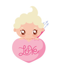 Baby cupid cartoon vector design