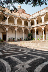 Via dei Crociferi, Catania, Italy- Courtyard of Collegio dei Gesuiti 