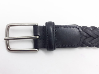 Colorful Luxury Elegant Dark Black Brown Golden Male Female Belt for Fashion Accessories in White Isolated Background