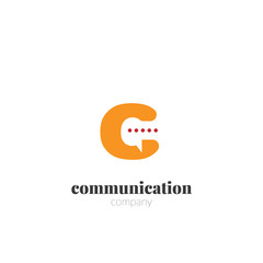 Creative Communication Design Logo. Communication Logo Concept Template Elements