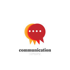 Creative Communication Design Logo. Communication Logo Concept Template Elements