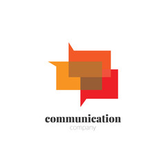 Creative Communication Design Logo. Communication Logo Concept Template Elements