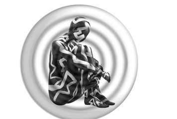 Human body model as a icon 