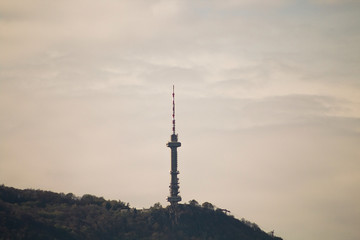 TV tower in Sofia on Vitosha mountain 