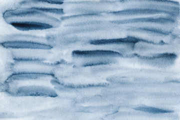 Fototapeta na wymiar Abstract indigo blue watercolor background, watercolor texture