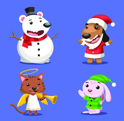 christmas animals