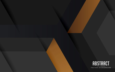 Fototapeta premium abstract background geometric black and grey color modern design