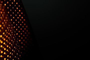 Hintergrund Lichter blurr bokeh Gelb Orange Schwarz schräg Postkarte