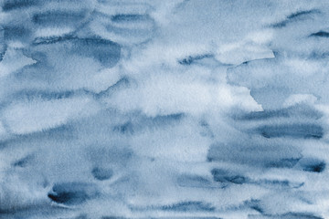 Obraz premium Abstract indigo blue watercolor background, watercolor texture