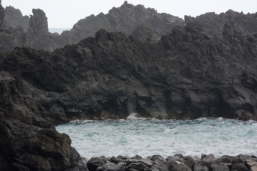 along the wild coast of Madeira, Portugal