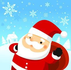 santa claus on the north pole