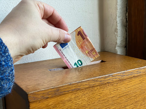 Opfer, Kollekte nach dem Gottesdienst
