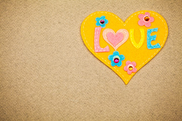 Fototapeta premium Valentines day background. Empty place for copy space for text