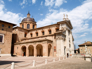 Fototapeta premium City center of the medieval city