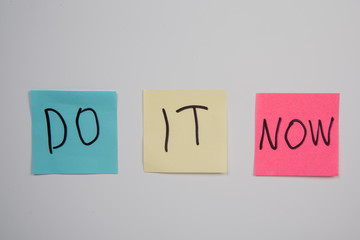do it now sticky notes motivation 