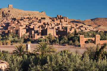 Ait Benhaddou is the best preserved of the traditional Ksars and UNESCO world heritage since 1987 The fortified town of Ait ben Haddou near Ouarzazate on the edge of the sahara desert in Morocco.