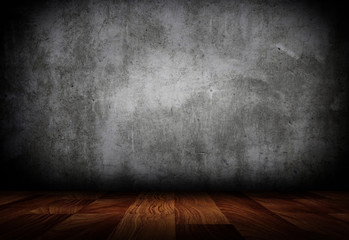 empty interior room with grunge wall