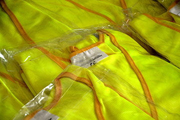 Yellow safety vest high visibility