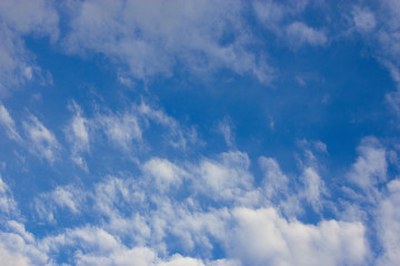 blue sky with white clouds