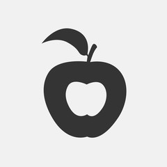 apple love icon vector for web and graphic design