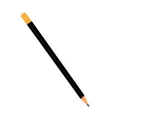 Lead pencil drawing, vector illustration