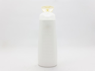 Blank Colorful Photo Realistic Plastic Beauty Cosmetic Health Skin Care Packaging Container for Package Design Mock Up in White Isolated Background