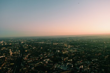 Fototapeta premium sunset over city