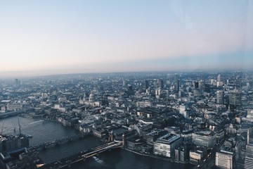 Fototapeta na wymiar aerial view of city