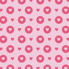 Pink hearts background vector design