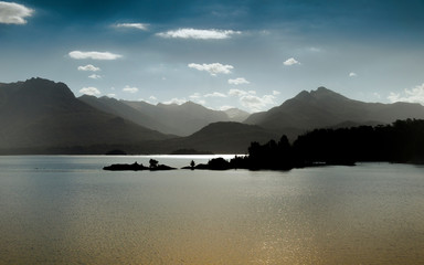 Paisaje lago en Bariloche