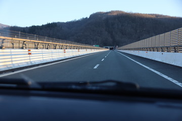 in autostrada